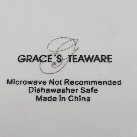 Grace's Teaware Spring Flower Bunny Figurine Fine Porcelain Sugar Bowl w Top - Picture 7 of 9